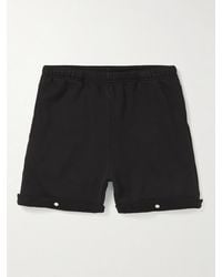 Les Tien - Heavyweight Straight-Leg Structured-Fleece Cotton-Jersey Shorts - Lyst