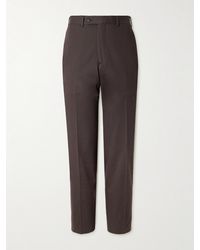 Saman Amel - Straight-Leg Cotton-Blend Trousers - Lyst