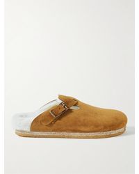 Yuketen - Sal-1 Shearling-lined Suede Sandals - Lyst