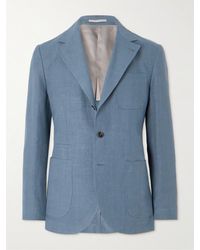 Brunello Cucinelli - Linen Suit Jacket - Lyst