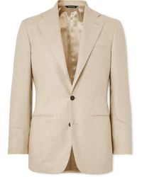 Saman Amel - Slim-Fit Unstructured Silk And Cashmere-Blend Blazer - Lyst