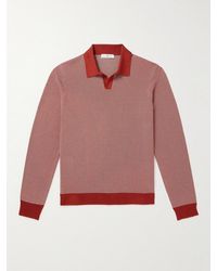 MR P. - Johnny Birdseye Cotton Polo Shirt - Lyst