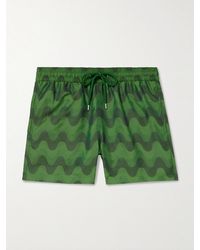 Frescobol Carioca - Rio Straight-Leg Mid-Length Printed Recycled Swim Shorts - Lyst
