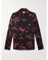 Dries Van Noten - Oversized Floral-Print Crepe Shirt - Lyst