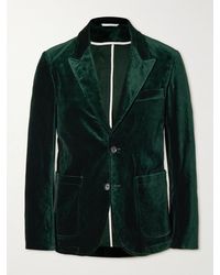 Oliver Spencer - Mansfield Slim-fit Cotton-velvet Suit Jacket - Lyst