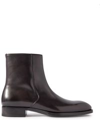 Tom Ford - Elkan Burnished-leather Chelsea Boots - Lyst