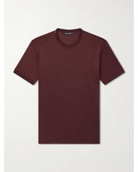 Dolce & Gabbana - Silk-Jersey T-Shirt - Lyst