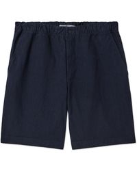 Norse Projects - Ezra Straight-leg Cotton And Linen-blend Shorts - Lyst