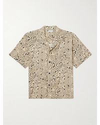 John Elliott - Camp-collar Printed Cotton-blend Poplin Shirt - Lyst