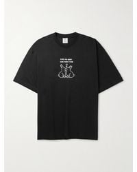 Vetements - Kissing Bunnies T-Shirt aus Baumwoll-Jersey mit Print - Lyst