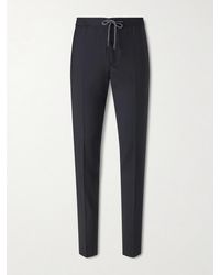 Slowear - Slim-Leg Virgin Wool Drawstring Trousers - Lyst