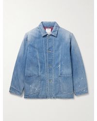Visvim - Social Sculpture Paint-Splattered Denim Jacket - Lyst