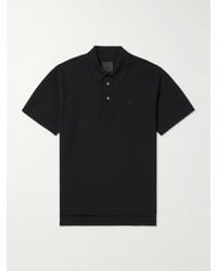 Givenchy - Logo-Embroidered Cotton-Piqué Polo Shirt - Lyst