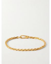 Mikia - Plated Sterling Emerald Chain Bracelet - Lyst