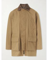 J. Mueser - Game Corduroy-Trimmed Cotton Jacket - Lyst