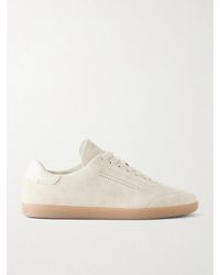 ZEGNA - 232 Leather-trimmed Suede Sneakers - Lyst