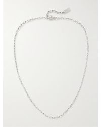 Saint Laurent - Silver-tone Chain Necklace - Lyst