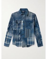 Polo Ralph Lauren - Patchwork Checked Washed-cotton Shirt - Lyst