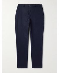 Barena - Pinco Slim-fit Straight-leg Stretch-cotton Twill Trousers - Lyst