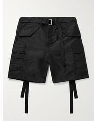 Sacai - Wide-leg Belted Nylon Cargo Shorts - Lyst