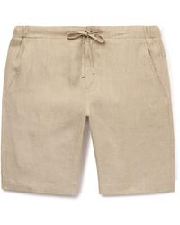 Loro Piana - Straight-leg Linen Drawstring Bermuda Shorts - Lyst