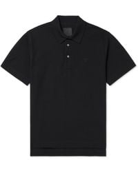 Givenchy - Logo-Embroidered Cotton-Piqué Polo Shirt - Lyst