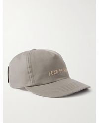 Fear Of God - Eternal Logo-flocked Cotton Baseball Cap - Lyst