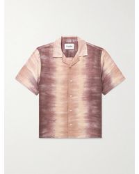 Corridor NYC - Cosmic Camp-Collar Tie-Dyed Linen And Cotton-Blend Shirt - Lyst
