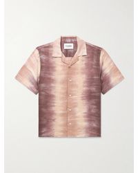 Corridor NYC - Cosmic Camp-Collar Tie-Dyed Linen And Cotton-Blend Shirt - Lyst