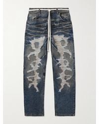 RRR123 - Jeans A Gamba Dritta Slim-Fit Effetto Consumato Con Cintura Fathers Engine - Lyst