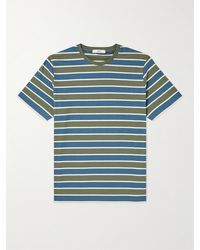 MR P. - Striped Cotton-jersey T-shirt - Lyst
