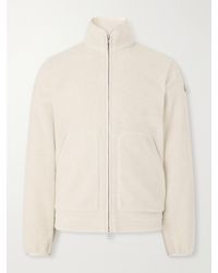 Moncler - Logo-Appliquéd Zip-Up Fleece Jacket - Lyst