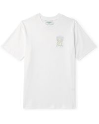 Casablancabrand - Tennis Pastelle Printed Organic Cotton-jersey T-shirt - Lyst
