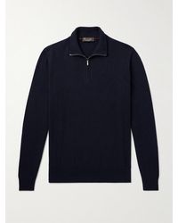 Loro Piana - Slim-Fit Baby Cashmere Half-Zip Sweater - Lyst