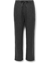 Hartford - Tanker Straight-Leg Wool-Blend Drawstring Trousers - Lyst