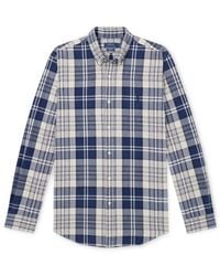 Polo Ralph Lauren - Button-Down Collar Logo-Embroidered Checked Cotton Oxford Shirt - Lyst