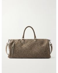 Officine Creative - Armor 01 Woven Suede Weekend Bag - Lyst