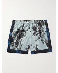 Dries Van Noten - Straight-Leg Mid-Length Printed Swim Shorts - Lyst