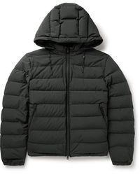 ZEGNA - Stratos Leather-trimmed Quilted Shell Hooded Down Jacket - Lyst