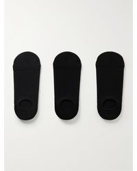 Anonymous Ism - Three-pack No-show Cotton-blend Socks - Lyst
