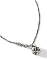 Alexander McQueen - Skull Silver-tone Necklace - Lyst