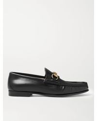 Gucci Roos Horsebit Leather Loafers in Brown for Men | Lyst UK