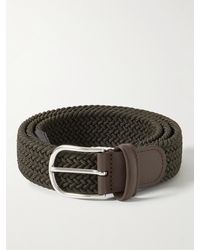 Anderson's - Cintura intrecciata elasticizzata con finiture in pelle - Lyst