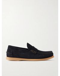 MR P. - Leo Suede Penny Loafers - Lyst