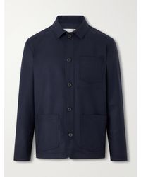 Altea - Pablo Wool-blend Flannel Overshirt - Lyst