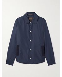 Slowear - Teknosartorial Grosgrain-trimmed Padded Shell Overshirt - Lyst