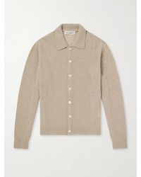 Our Legacy - Evening Polo Alpaca And Wool-Blend Cardigan - Lyst