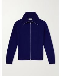 Jil Sander - Zip-Up Wool- Blend Sweater - Lyst