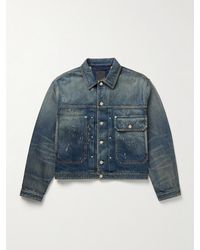 Givenchy - Distressed Denim Jacket - Lyst