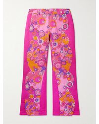 ERL - Straight-Leg Patchwork Cotton And Tencel Lyocell-Blend Twill Down Trousers - Lyst